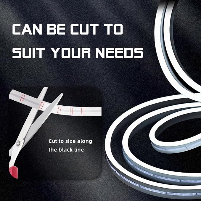 Car LED Strip Light For Trunk, 79Inch IP67 Silicone Waterproof Neon Light Strip - Image 4
