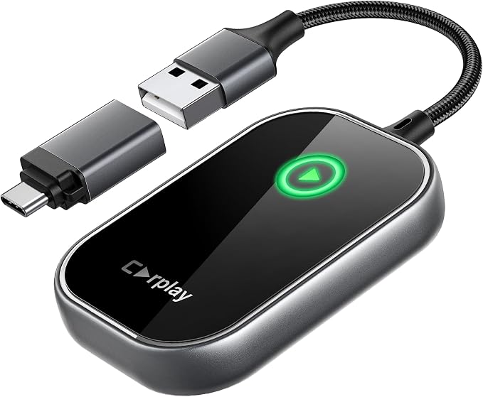 Wireless CarPlay Adapter, Converts Wired to Wireless CarPlay Dongle by Yilutong