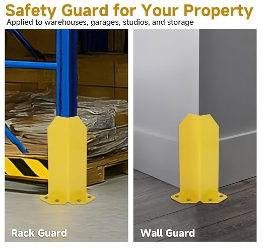 lesolar Pallet Rack Post Protectors, 1/5" Thickness Pallet Rack Frame Guard - Image 5