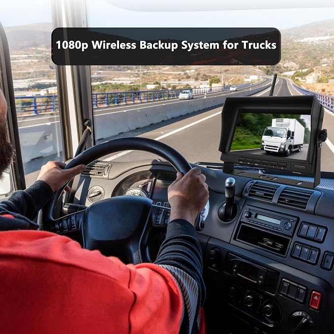 Wireless Backup Camera with Screen, Rear View Mirror Camera 1080P, Night Vision - Image 6