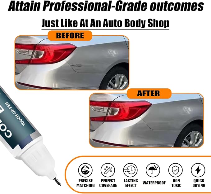 Lunar Silver Metallic Touch Up Paint Compatible - Image 2