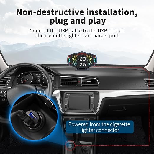 ACECAR Digital GPS Speedometer, Universal Car GPS Head-Up Display, Smart HUD - Image 6
