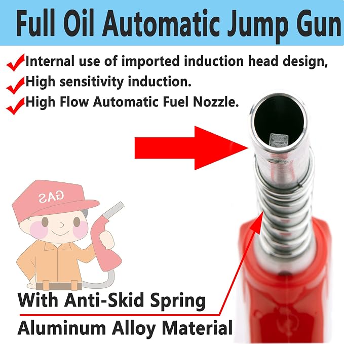 1-3/16"Automatic Fuel Nozzle, Car Fuel Filling Nozzle, Auto Shut-Off Fuel Nozzle - Image 3