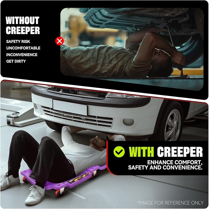 Auto Dynasty 36 Inches Mechanic Creeper, Automotive Garage Repair Low Profile - Image 6