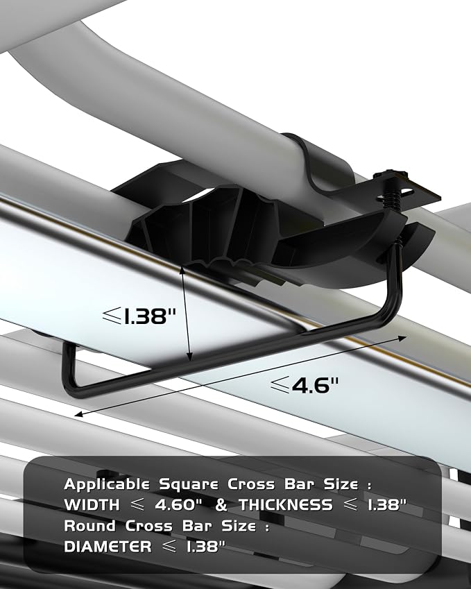 46" x 36" Universal Roof Rack Carrier Basket, 200 Lbs Capacity Car Cargo Rack - Image 9