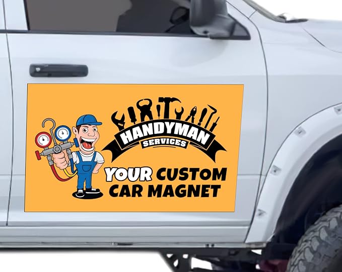 My Happy Customized Gifts Custom and Professional Logo Magnet Sign Personalized by MyHappyCustomizedGifts