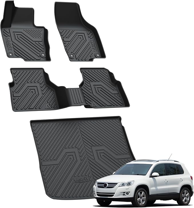 LASFIT Floor Mats & Cargo Mats for Volkswagen Tiguan 2017 2016 2015 2014 2013 - Image 8