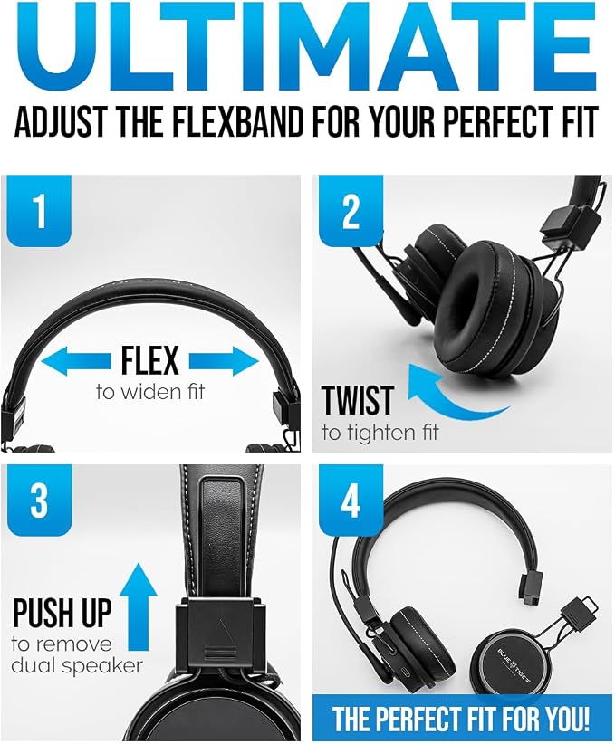 Blue Tiger Premium Elite Ultimate Single and Dual Ear 2-in-1 Bluetooth Headset - Image 5