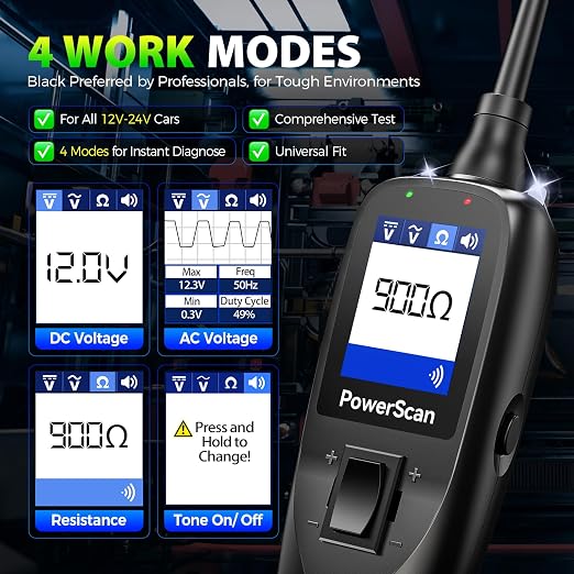 2025 Autel PowerScan PS100 Power Circuit Probe Tester, 12-24V Automotive - Image 5