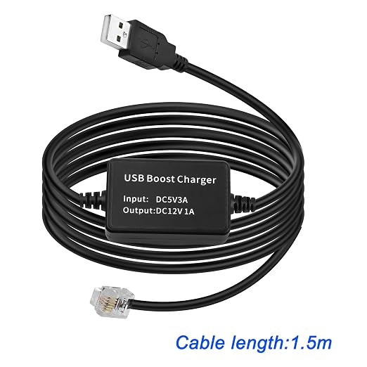 MEIRIYFA Radar Detector Power Cable, USB 5V to 12V RJ11 Radar Detectors - Image 3