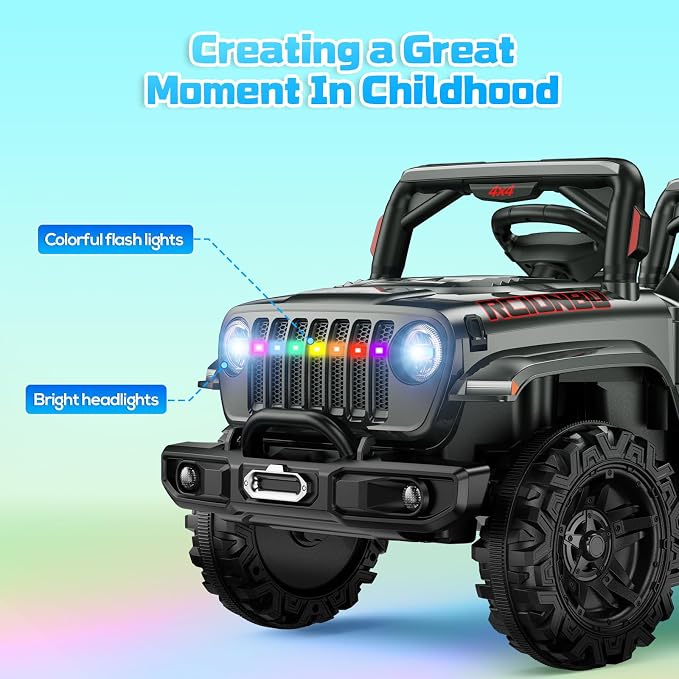 SEALIGHT 12V Kids Ride On Car Truck w/Parent Remote Control, Children Ride On - Image 5