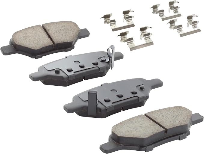 Premium Semi-Metallic Rear Brake Pads Compatible - Image 2