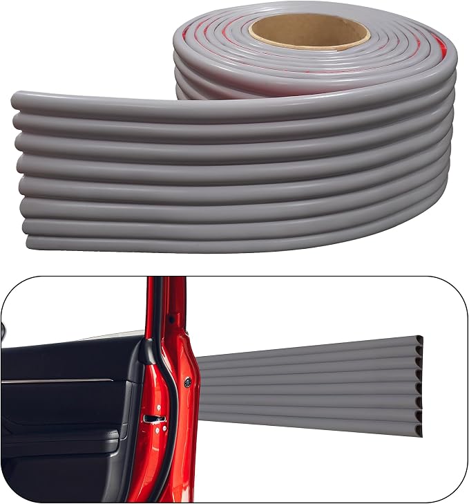 Rubber Bond Garage Wall Protectors - 4in x 12ft Strong Self-Adhesive Rubber by RUBBER+BOND
