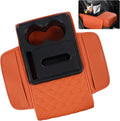 5 in 1 Car Armrest Storage Box for Center Console, Armrest Cushion Cover for Car by SCEDREAM