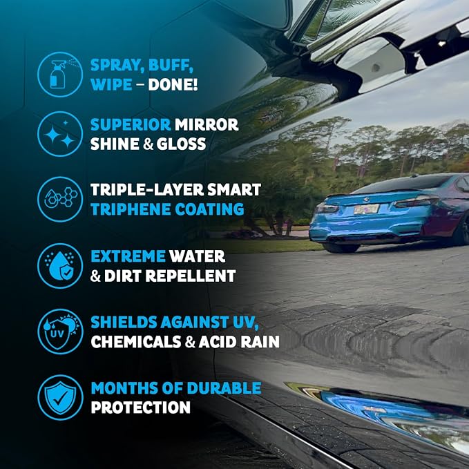 MAXLONE ™ Car Spray with Triphene® Technology, Quick Spray & Wipe Waterless - Image 5