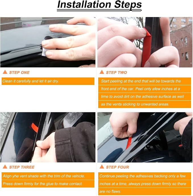 Wind Deflector Compatible with 1997-2001 Toyota Camry Smoke Sun/Rain Guard - Image 5