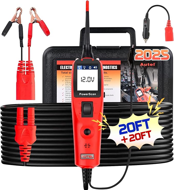 Autel PowerScan Automotive Circuit Tester, Power Circuit Probe Tool, 12-24V by Autel