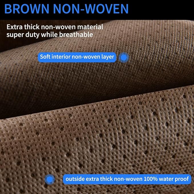 Tecoom Car Cover Waterproof All Weather, Non-Woven Breathable Outdoor Car Covers - Image 6