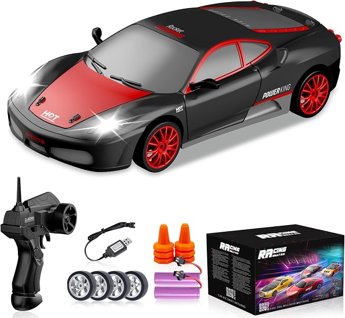 RC Drift Cars, 2.4Ghz 1:24 Remote Control Car 4WD High Speed Drifting RC Car by YUANPLAN