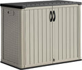 Greesum Outdoor Horizontal Storage Sheds 27 Cu.ft Resin Large Storaged Box by BuynowfromGreesum