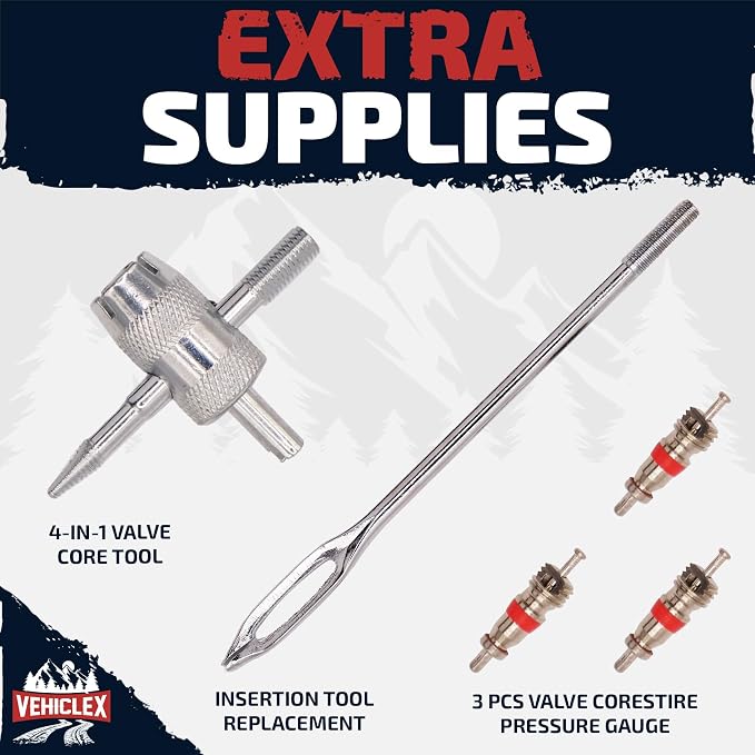 Vehiclex Tire Repair Kit for Plug and Patch - Image 4