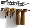 Boot Rack, Wader Hangers for wall, Metal Wall Mounted Shoe Racks, 4 Pair Boot by ZACURTER