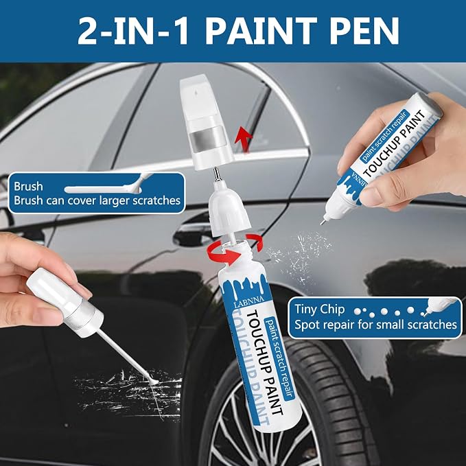 Summit White Touch Up Paint for Chevrolet-Exact Match 2 in 1 touchup Paint Pen - Image 3