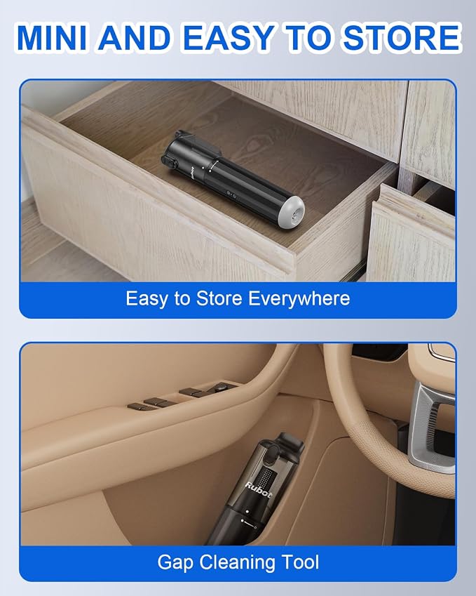 RUBOT Handheld Vacuum Cordless, Portable Car Vacuum - Image 6