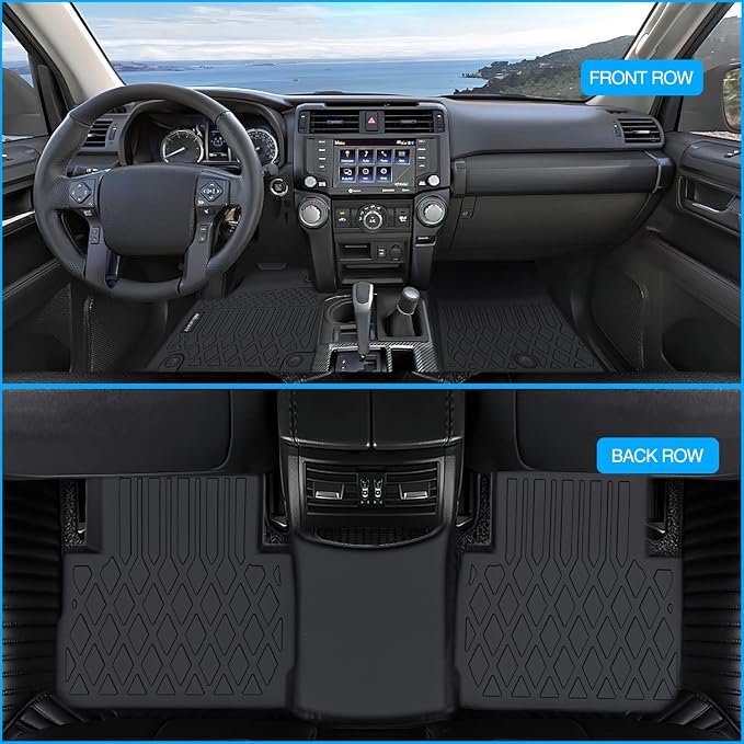 Nilight TPE Floor Mats for 2021 2022 2023 Hyundai Santa Fe 5 Seat, All Weather - Image 7