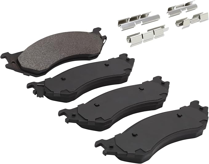 Premium Semi-Metallic Front Brake Pads Compatible - Image 2
