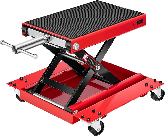 VIVOHOME 1100 Lbs Steel Wide Deck Motorcycle Lift ATV Scissor Lift Jack by VIVOHOME