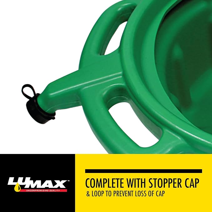 LUMAX Green 3.75 Gallon Plastic Oil Drain Pan - Image 5