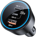 USB C Car Charger Fast Charging 200W, Dual PD 100W Type C Car Charger, by ROADRESS
