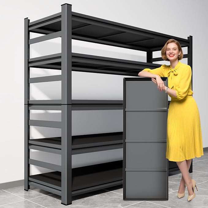Metal Garage Shelving, 5 Tier Adjustable 3600 lbs Capacity Metal Storage by Unknown
