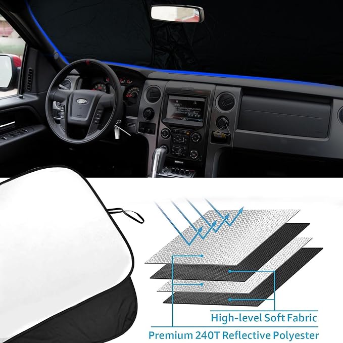 2024 Upgrade Front Windshield Sunshade fit - Image 5