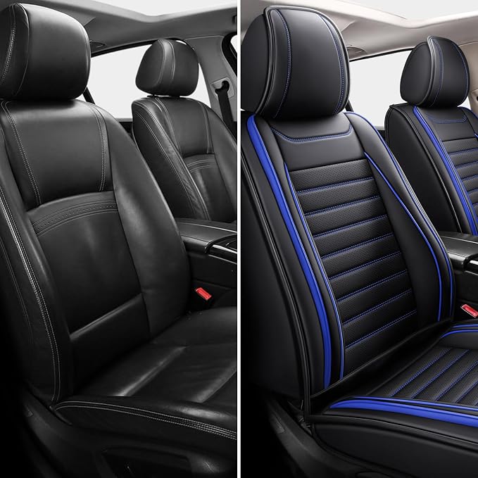 Car Seat Covers Full Set, Universal Faux Leather Car Seat Covers, Waterproof - Image 2