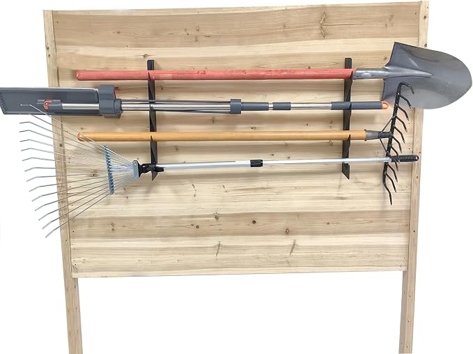 Wall Mount Garden Storage Tool Organizer, Heavy Duty Shed Tool Organizer - Image 2