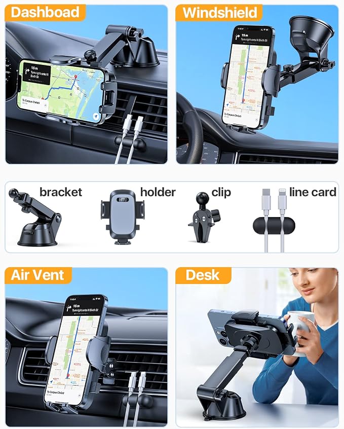 2025 Ultimate Car Phone Mount【98+LBS Strongest Suction & Military-Grade】【Patent - Image 3