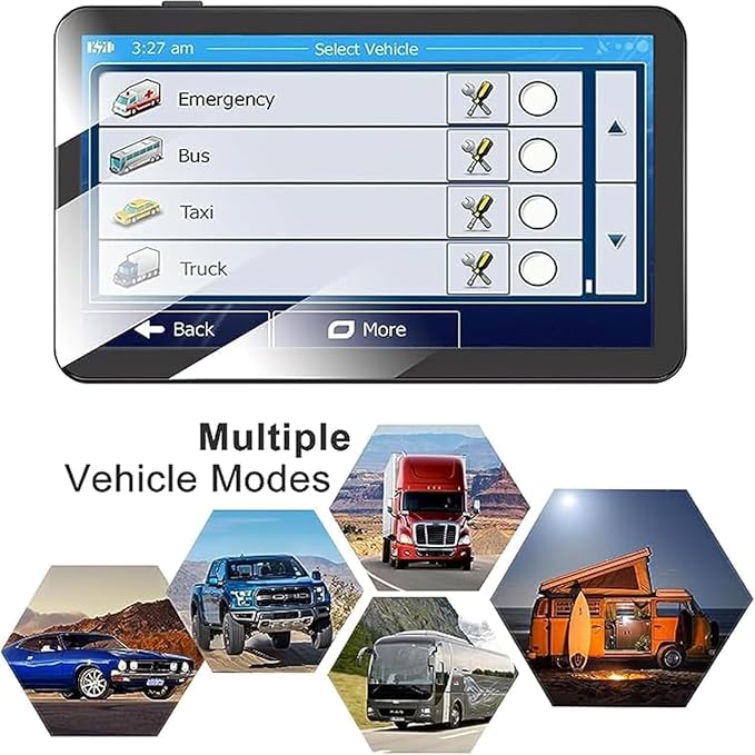 GPS Navigator for Car, Latest 2025 Map 7-inch Touch Screen 16GB GPS Navigation - Image 6