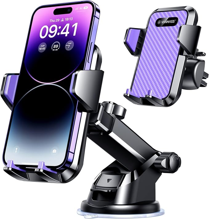 VANMASS 2025【Strongest & Military-Grade】Car Phone Mount【Patent & Safety by VANMASS