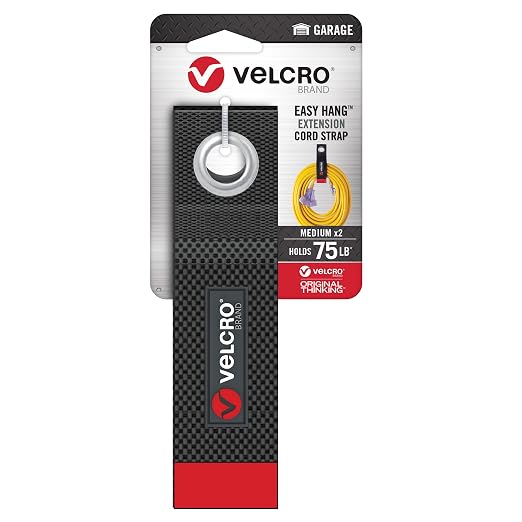 VELCRO Brand Heavy Duty Extension Cord Holder Organizer | Holds 75 Pounds - Image 7
