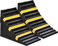 RELIANCER 2 Pack Wheel Chocks Heavy Duty Extra Large Industrial Rubber Wheel by RELIANCER