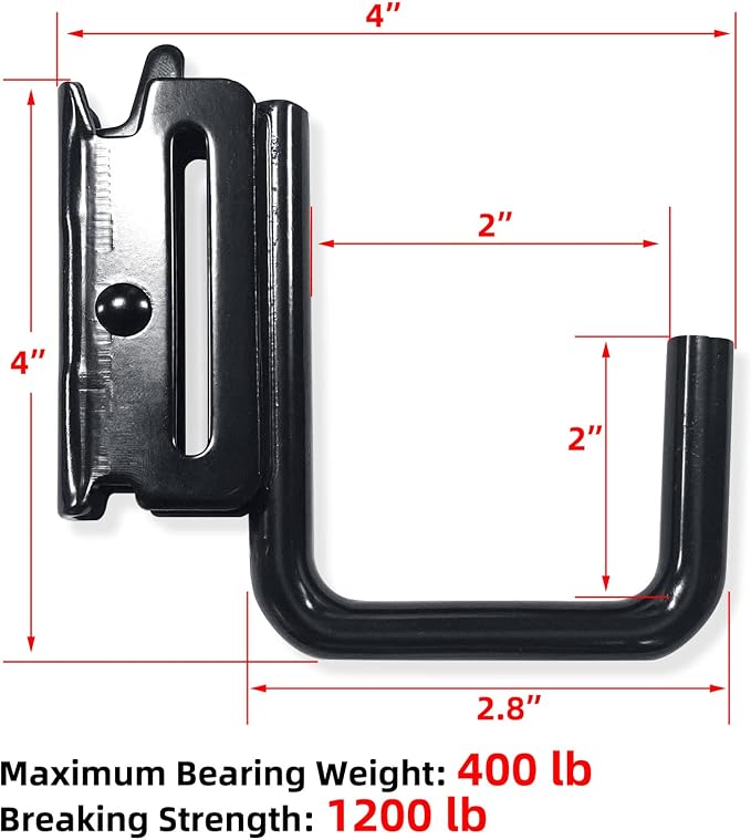 6PCS E Track J Hooks Heavy Duty E Track X Track Steel Hanger, Spring Fitting E - Image 2