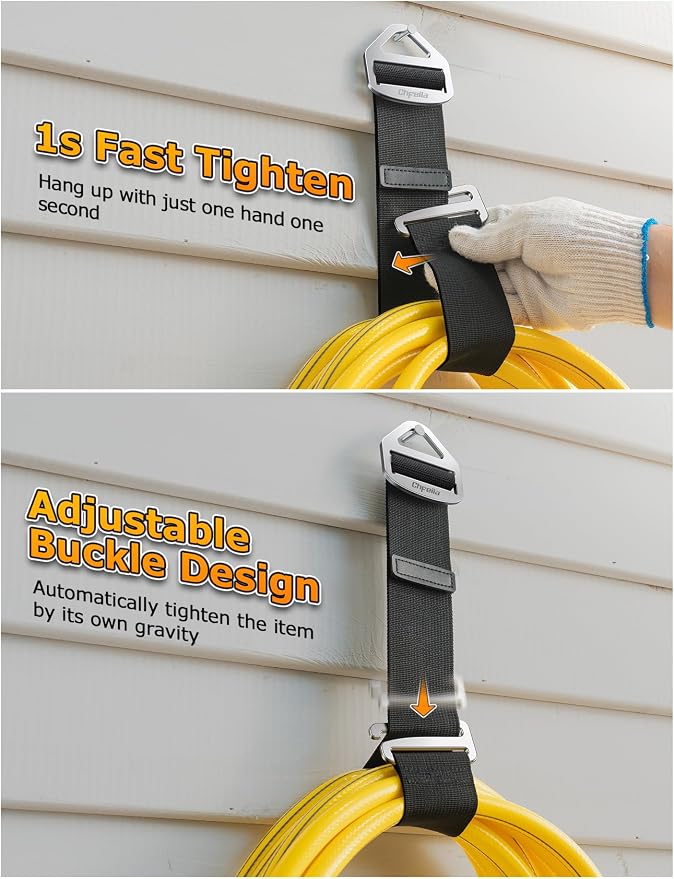 8 Pack One Hand Operation Adjustable Extension Cord Organizer Holder, Hose Rope - Image 2