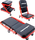 Mechanic Creeper 40inches 3-in-1 Z Seat 480lbs Capacity, Foldable Garage Chair by WheelX