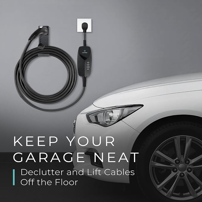 Lectron Electric Vehicle Charger Nozzle Holster Dock & J-Hook Combo - Image 2