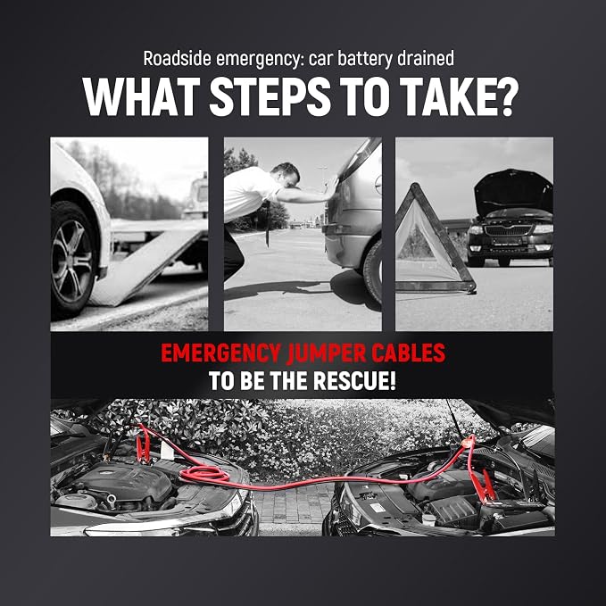 TOPDC 1 Gauge 25 Feet Jumper Cables - Image 5