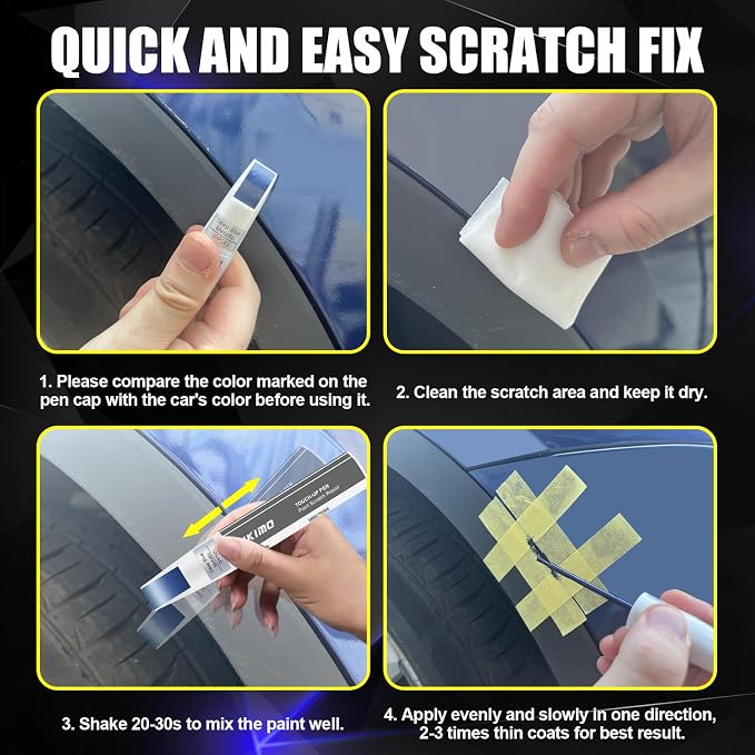 KIKIMO for Tesla Touch Up Paint), Car Paint Repair Kit for Tesla Model Y/3/S/X - Image 5