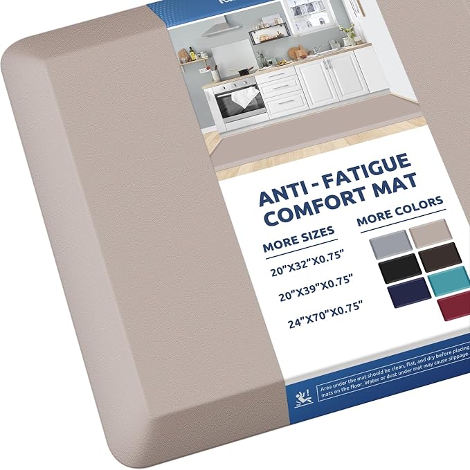 KitchenClouds Kitchen Mat Cushioned Anti Fatigue Rug 24"x70" Waterproof by KitchenClouds
