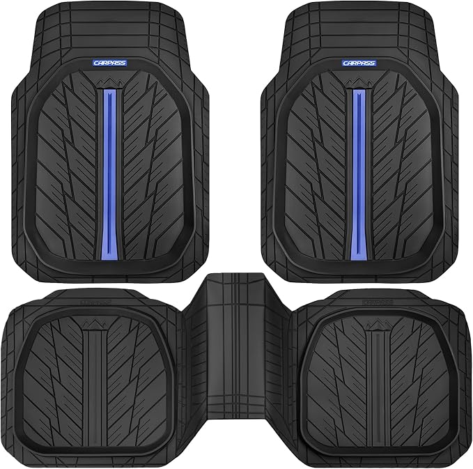 CAR PASS Tire Tread DeepDish Rubber Floor Mats - Image 9